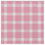 Blush Pink and White Checkered Pattern Fabric