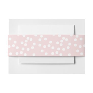 Blush Pink and White Confetti / Polkadots 