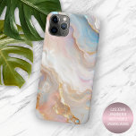 Blush Pink Aqua Blue Gold White Marble Art Pattern iPhone 15 Pro Max Case<br><div class="desc">Transform your iPhone with this stunning case, featuring a custom blush pink, aqua blue, white, and gold marble wave art pattern. It has a glossy finish that showcases the beauty of the marble design. This case is perfect for anyone who loves the sophistication and uniqueness of marble, a type of...</div>