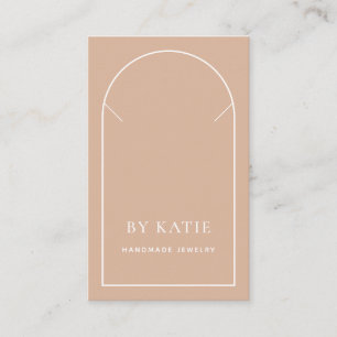 Blush Pink Arch Business Necklace Display Card