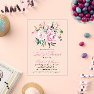 Blush Pink Baby Shower Invitation