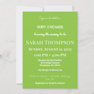 Blush Pink Baby Shower Invitation for a Boy