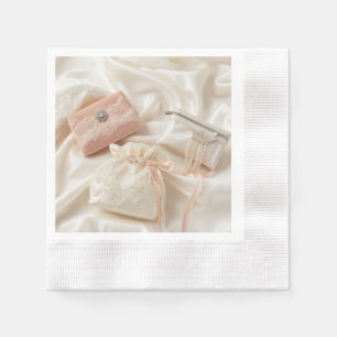 Blush Pink Bachelorette Party Favor Cocktail Napki Napkins