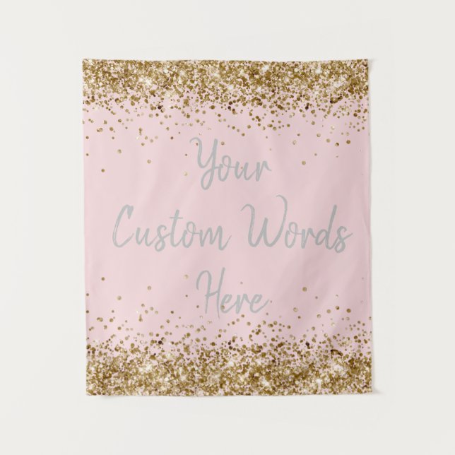 Blush Pink Backdrop Birthday Party Photobooth Prop (Front)