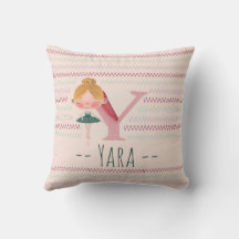 Blush Pink Ballerina Monogram Y – Personalized Art