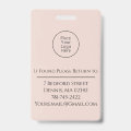 Blush Pink Beauty Business Photo Branding Badge | Zazzle