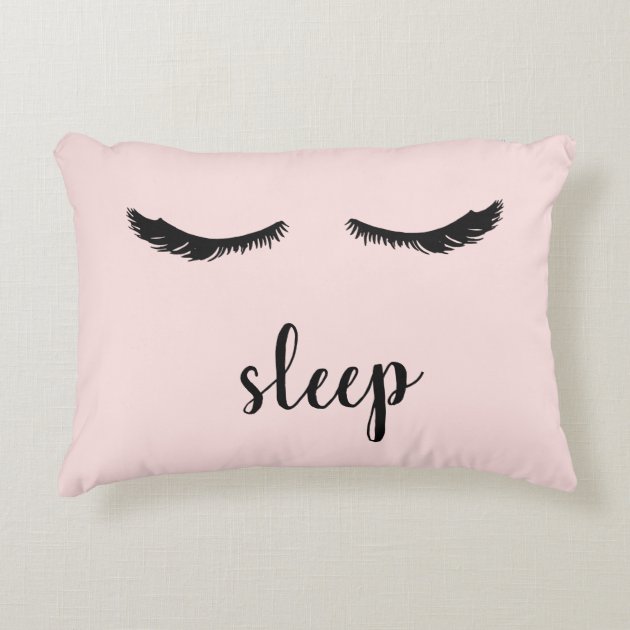 Pink best sale eyelash pillow