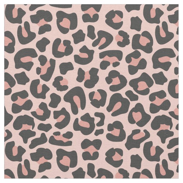 Pink Leopard Print Fabric | Zazzle