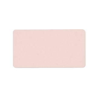Blush pink blank plain solid color labels