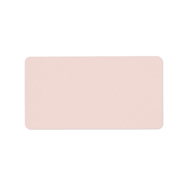 Blush pink blank plain solid color labels (Front)