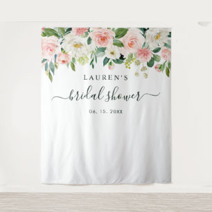 Blush Pink Bloom Bridal Shower Backdrop