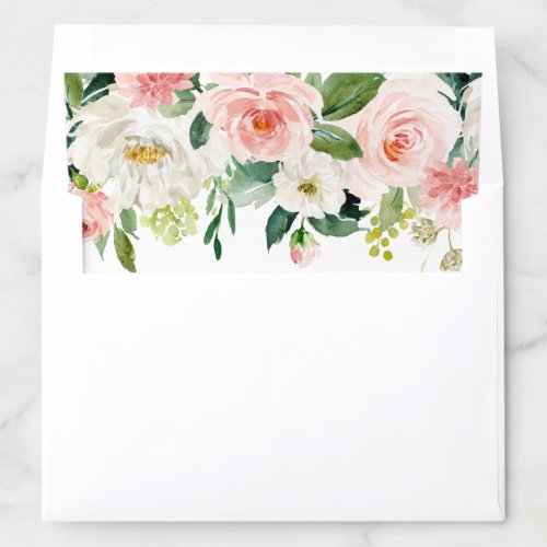 Blush Pink Bloom Envelope Liner