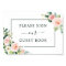 Blush Pink Bloom Guest Book Sign
