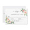 Blush Pink Bloom Wedding RSVP Card