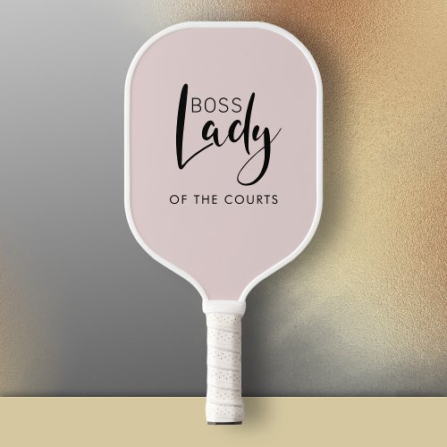 Blush Pink Boss Lady of the Courts Pickleball Paddle