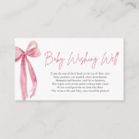 Blush Pink Bow Baby Wishing Well Baby Shower
