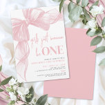 Blush Pink Bow Girls Just Wanna Be ONE Birthday Invitation<br><div class="desc">Girls Just Wanna Be ONE 1st birthday invitation in a soft light blush pink palette. This adorable design features a playful watercolor bow with a ribbon frame accenting the top and left side, adding a sweet and stylish touch. The phrase “Girls Just Wanna Be ONE” appears at the top in...</div>