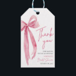 Blush Pink Bow She's Tying the Knot Bridal Shower Gift Tags<br><div class="desc">Enhance your bridal shower favors with our charming blush pink bow "She's Tying the Knot" gift tags. These delightful tags add a touch of elegance to any favor, complementing the theme perfectly. Make your guests feel special with these lovely gift tags, designed to coordinate effortlessly with your bridal shower decor....</div>