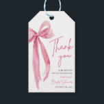 Blush Pink Bow She's Tying the Knot Bridal Shower Gift Tags<br><div class="desc">Enhance your bridal shower favors with our charming blush pink bow "She's Tying the Knot" gift tags. These delightful tags add a touch of elegance to any favor, complementing the theme perfectly. Make your guests feel special with these lovely gift tags, designed to coordinate effortlessly with your bridal shower decor....</div>