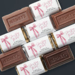 Blush Pink Bow She's Tying the Knot Bridal Shower Hershey's Miniatures<br><div class="desc">"Blush Pink Bow She's Tying the Knot Bridal Shower Hershey's Miniatures" sound like an adorable and delicious addition to a bridal shower celebration! These miniature Hershey's chocolates are wrapped in charming blush pink packaging adorned with delicate bow designs, perfectly capturing the theme of the event. They make for a delightful...</div>