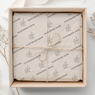 Blush Pink Branded Small Business Minimalist Tissue Paper
