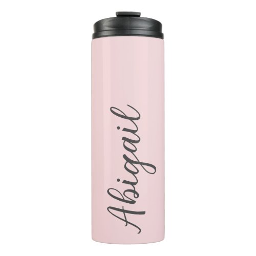 Blush Pink Bridal Party Bridesmaid Thermal Tumbler