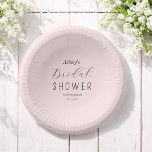 Blush Pink Bridal Shower Brunch Paper Bowls<br><div class="desc">Blush Pink Bridal Shower Paper Bowls with elegant typography script. More products with this design are in the collection below.</div>