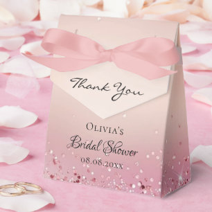 Blush Pink Bridal Shower Favor Box