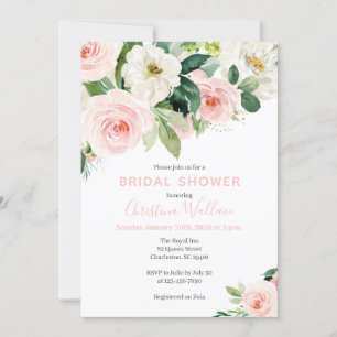 Blush Pink Bridal Shower Invitations