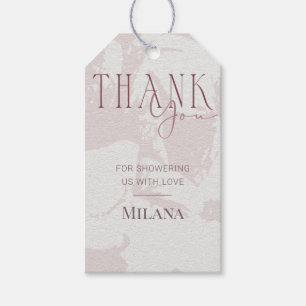 Blush Pink Bridal Shower Party Thank You Tag