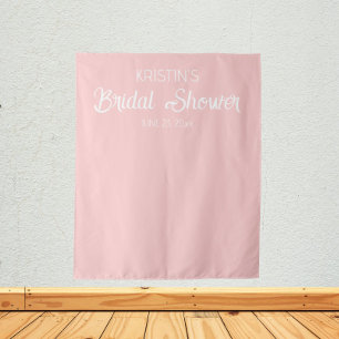 Blush Pink Bridal Shower Photo Backdrop
