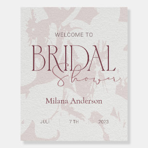 Blush Pink Bridal Shower Welcome Sign