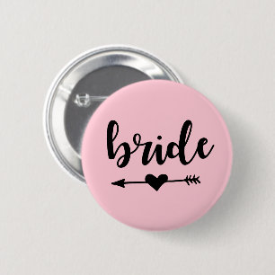 Blush Pink Bride Tribe Bachelorette Party Button