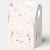 Blush pink Brunch and bubbly chic bridal shower  Favor Boxes (Opened)