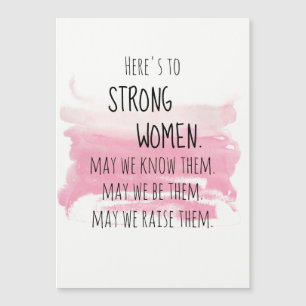 Blush Pink Brushstrokes Strong Women Encouragement