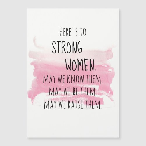 Blush Pink Brushstrokes Strong Women Encouragement
