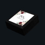 Blush Pink Burgundy Red 70th Birthday Gift<br><div class="desc">Blush Pink Burgundy Red 70th Birthday Gift gift box</div>