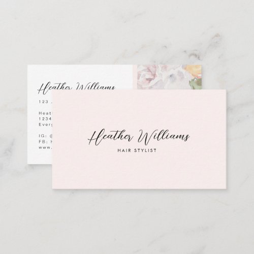 Blush Pink Business Card