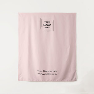 Blush Pink Business Logo Photo Backdrop