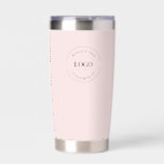 Blush Pink Business logo Simple QR code Custom Insulated Tumbler<br><div class="desc">Make a bold statement for your business with the Business Logo Custom QR Code Website Blush Pink Tumbler. This professional Tumbler not only showcases your business logo but also offers a unique and effective way to increase web traffic and customer engagement. With the custom QR code generator on the bottle,...</div>
