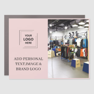 Blush Pink Business Promotional Photo Advert Car  Magnet