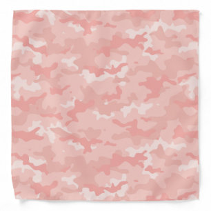 Blush Pink Camo Pattern Bandana
