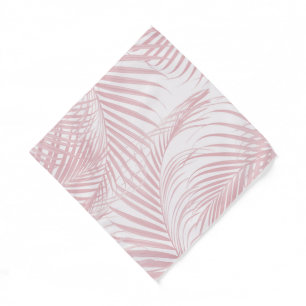 Blush Pink Caribbean Palm Jungle 1 Bandana