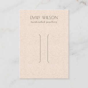 Blush Pink Ceramic Texture Hair Pin Display Business Card