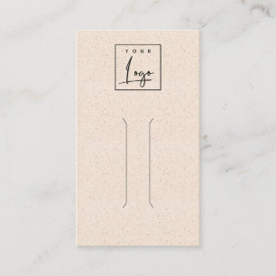 Blush Pink Ceramic Texture Hair Pin Display Logo Business Card