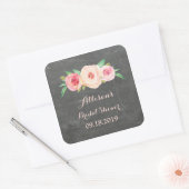 Blush Pink Chalkboard Bridal Shower Favor Tag (Envelope)