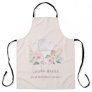 Blush Pink Chef Hat Catering Floral Roller Whisk Apron