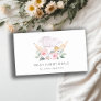 Blush Pink Chef Hat Catering Floral Roller Whisk Business Card