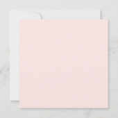 Blush Pink Cherry Blossom Floral Frame Wedding Invitation (Back)