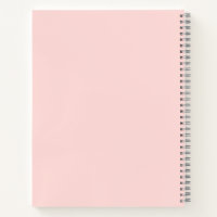 Personalized Elegant Pink Sketchbook Notebook | Zazzle